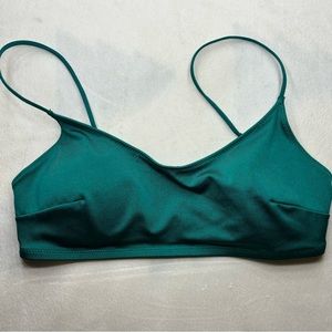 h&m dark green bikini top